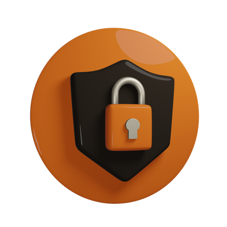 Escudo de seguridad  3D Icon