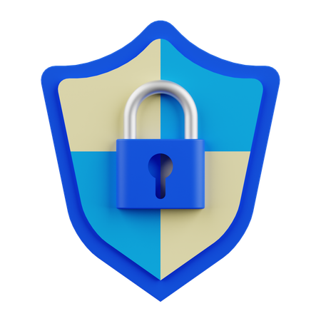 Escudo de seguridad  3D Icon