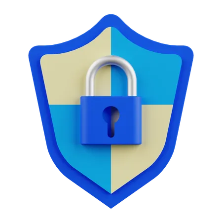 Escudo de seguridad  3D Icon