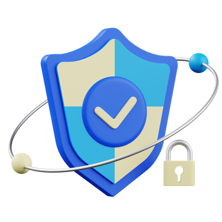 Escudo de seguridad  3D Icon