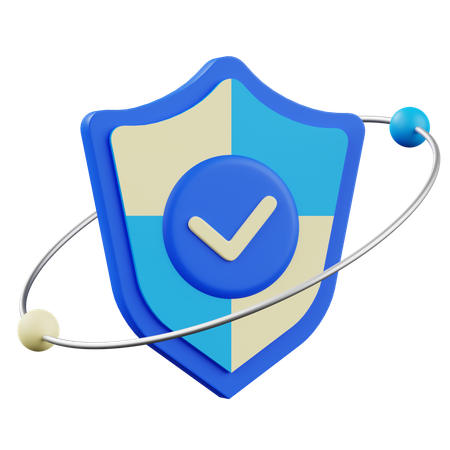 Escudo de seguridad  3D Icon