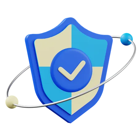 Escudo de seguridad  3D Icon