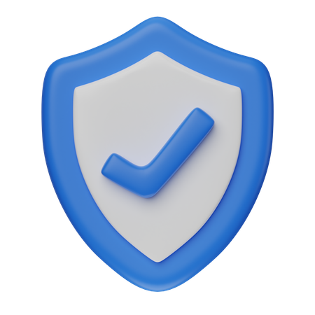 Escudo de seguridad  3D Icon