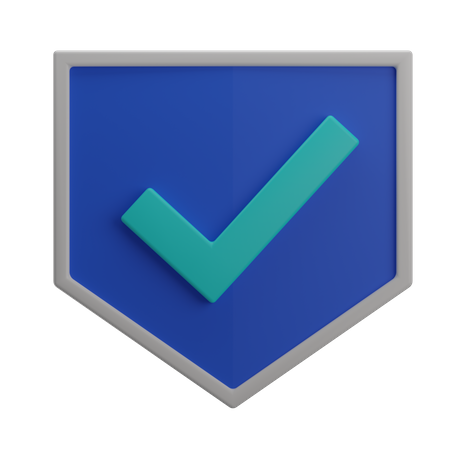 Escudo seguro  3D Icon