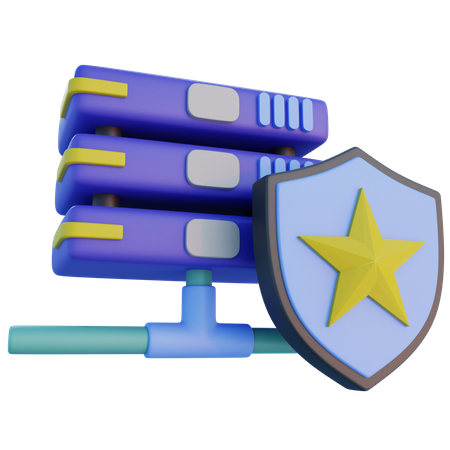 Escudo del servidor  3D Icon