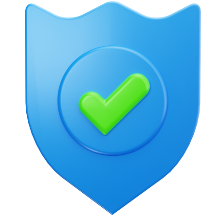 Escudo verificado  3D Icon