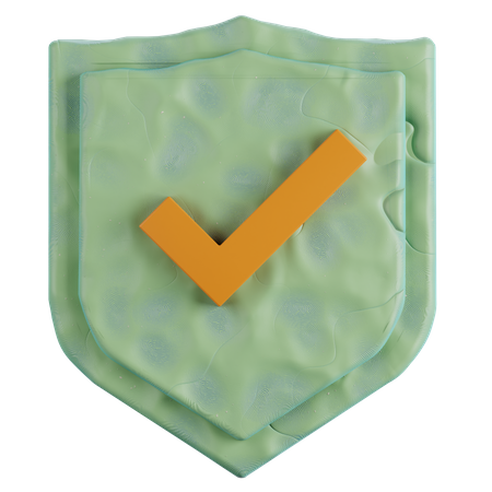 Escudo verificado  3D Icon