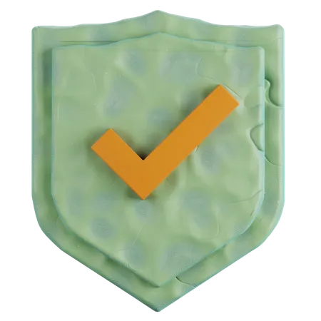 Escudo verificado  3D Icon