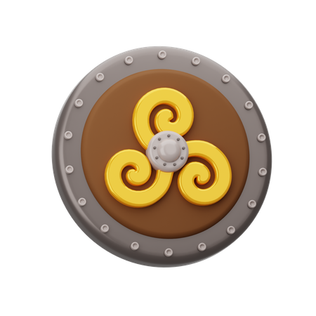 Escudo vikingo  3D Icon