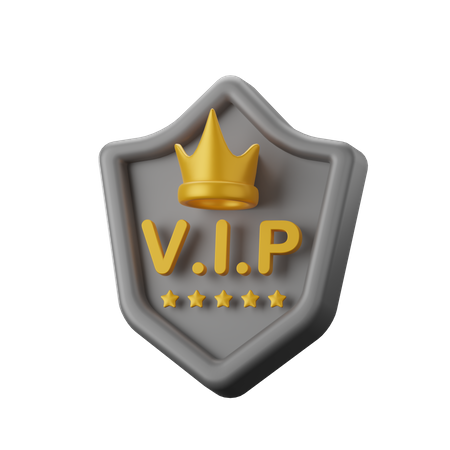 Escudo vip  3D Icon