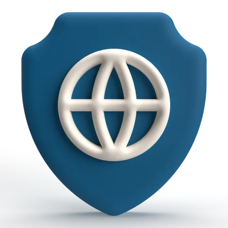 Escudo web  3D Icon