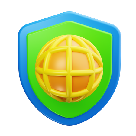 Escudo web  3D Icon