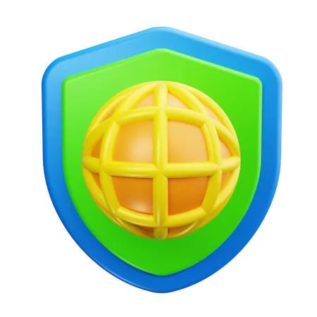 Escudo web  3D Icon