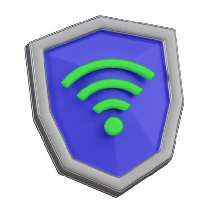 Escudo wifi  3D Icon