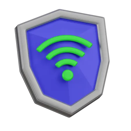 Escudo wifi  3D Icon