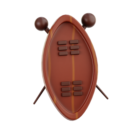 Escudo zulú  3D Icon