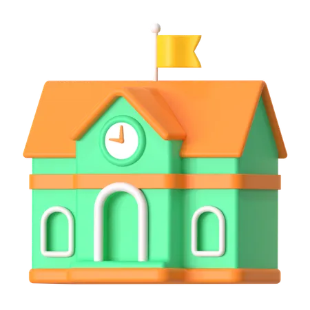 Escuela  3D Icon