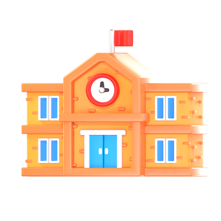 Escuela  3D Icon