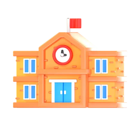 Escuela  3D Icon