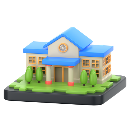 Escuela  3D Icon