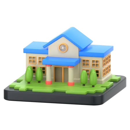 Escuela  3D Icon