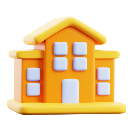 Escuela  3D Icon