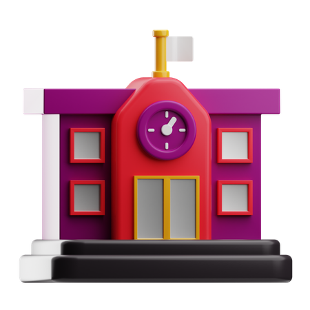 Escuela  3D Icon