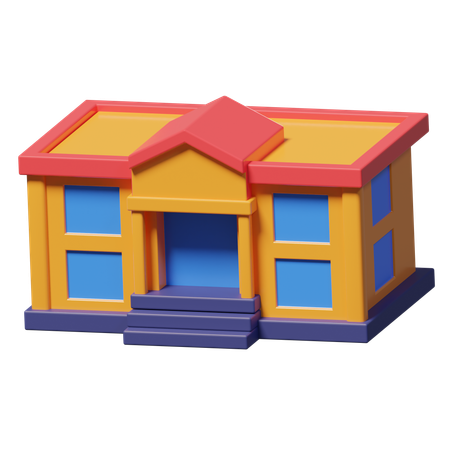 Escuela  3D Icon