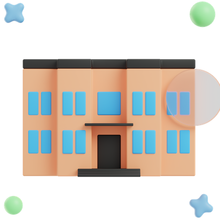 Escuela  3D Illustration