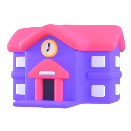 Escuela  3D Icon