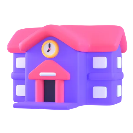 Escuela  3D Icon