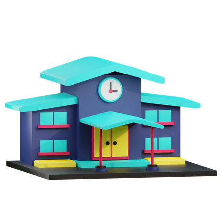 Escuela  3D Icon