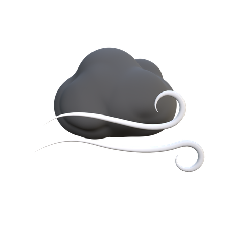 Vento escuro  3D Icon