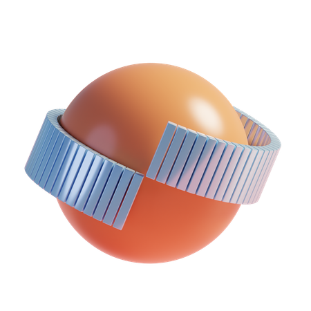 Esfera abstracta  3D Icon