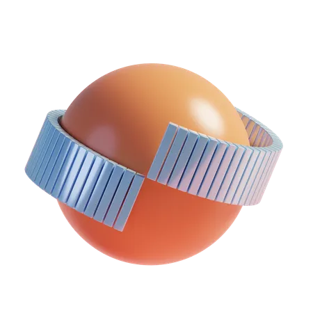 Esfera abstracta  3D Icon