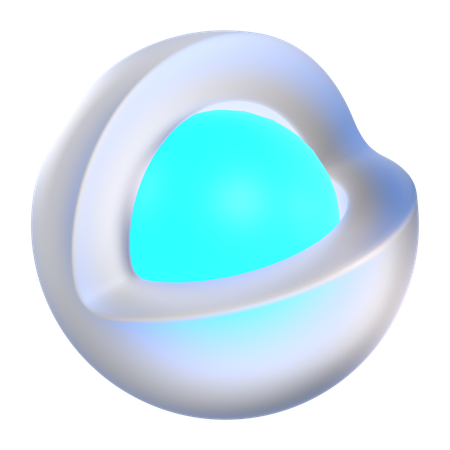 Esfera abstrata mórfica  3D Icon