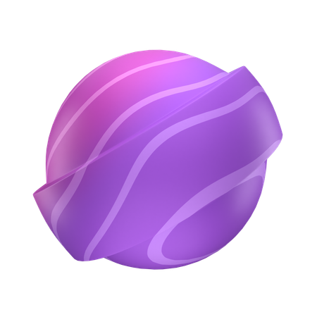 Esfera con halo  3D Icon