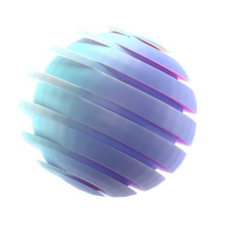 Esfera cortada  3D Icon