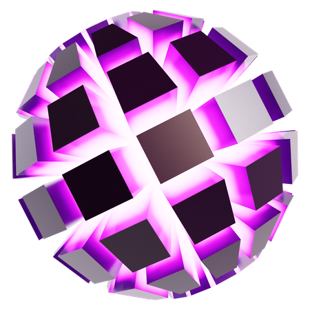 Esfera cósmica abstrata  3D Icon