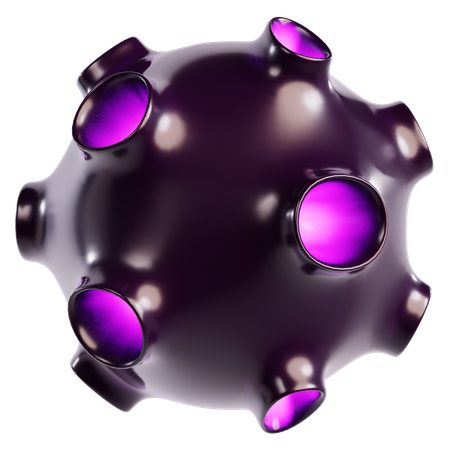 Esfera cósmica abstrata  3D Icon