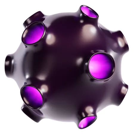 Esfera cósmica abstrata  3D Icon