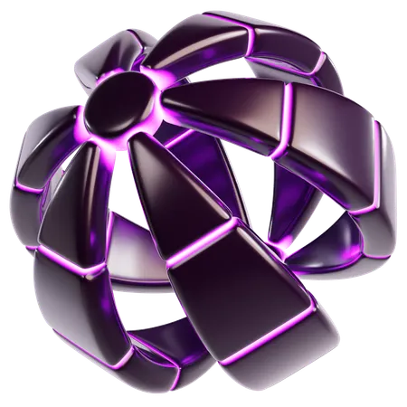 Esfera cósmica abstrata  3D Icon