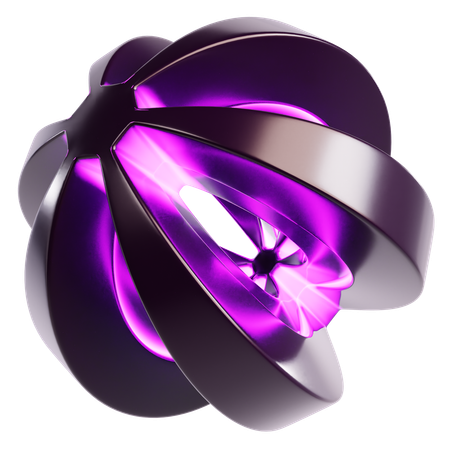 Esfera cósmica abstrata  3D Icon