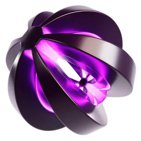 Esfera cósmica abstrata  3D Icon