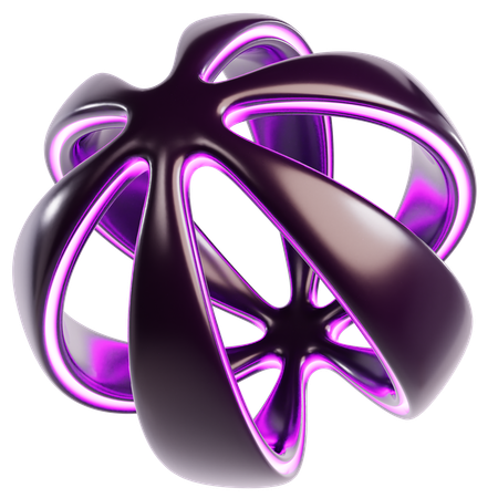Esfera cósmica abstrata  3D Icon