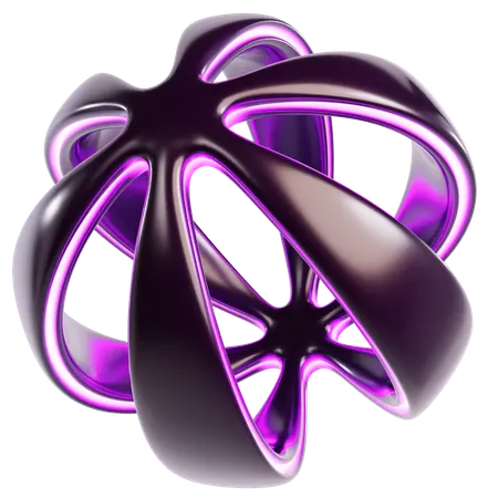 Esfera cósmica abstrata  3D Icon
