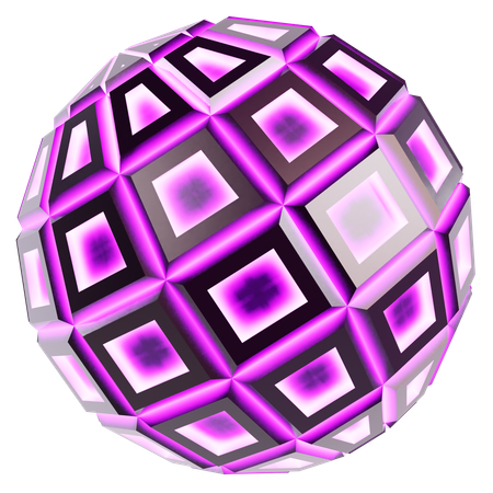 Esfera cósmica abstrata  3D Icon