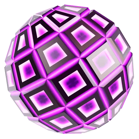 Esfera cósmica abstrata  3D Icon