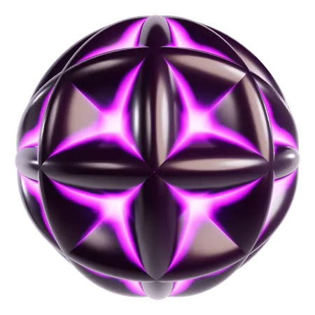Esfera cósmica abstrata  3D Icon