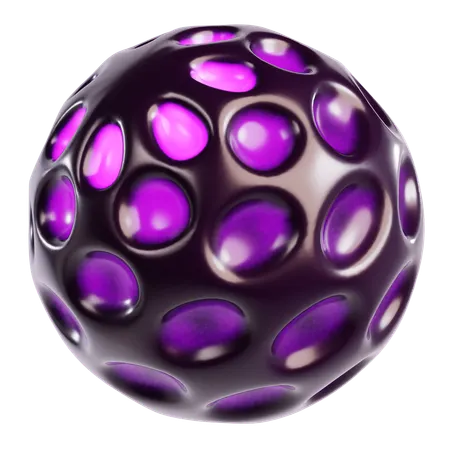 Esfera cósmica abstrata  3D Icon